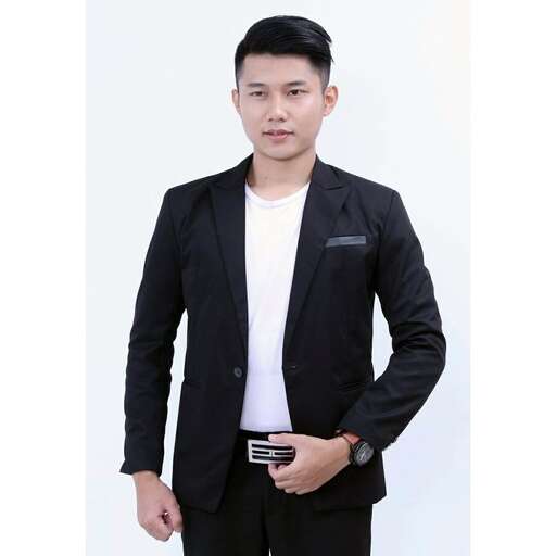 person in a black suit