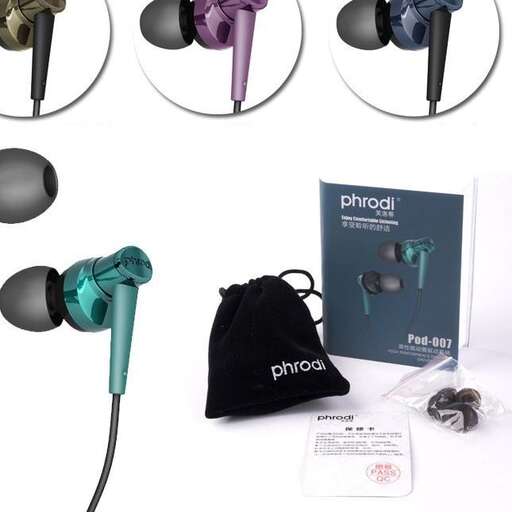 a set of headphones with earphones and earphones.