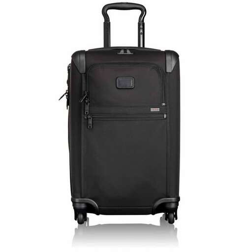 a suitcase with a handle on a white background