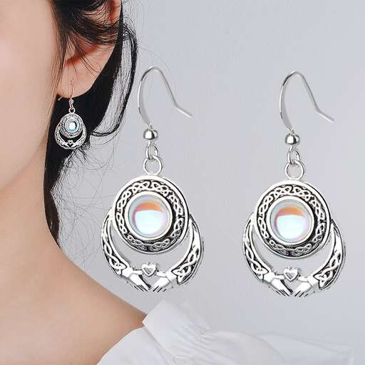 earrings with a rainbow of color
