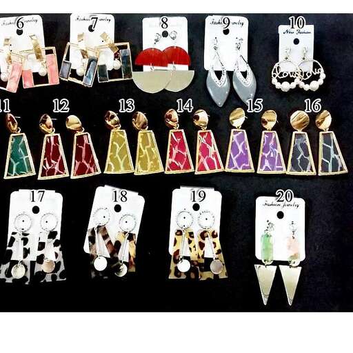 a collection of tags for a necklace