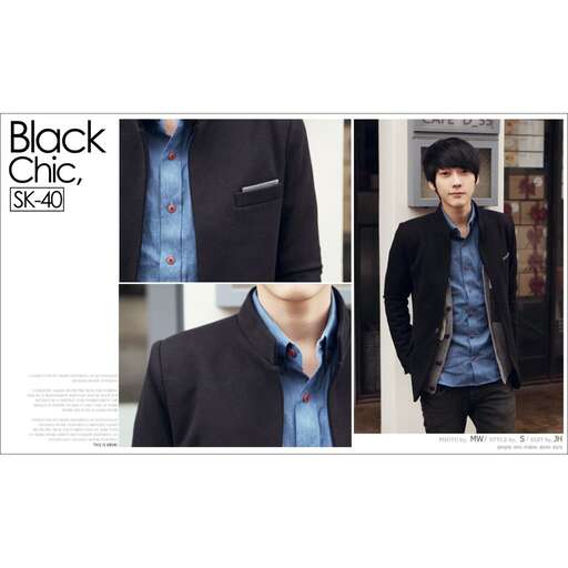 person in a black suit