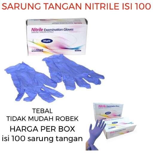 a blue glove is being used to clean the hands of a toothbrush.