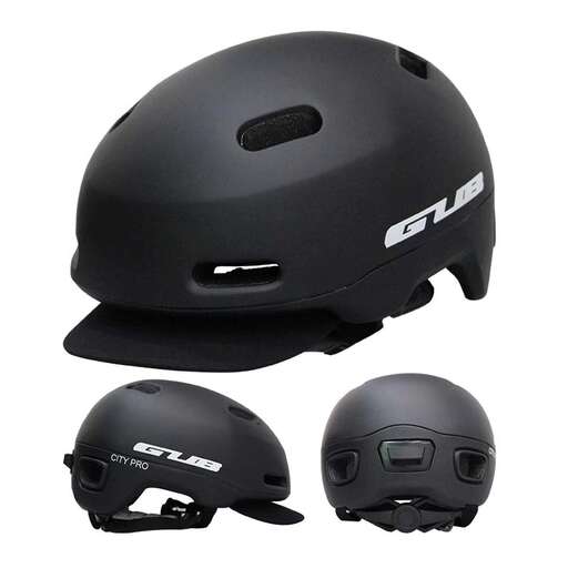 a black wireless mouse with a helmet on it.