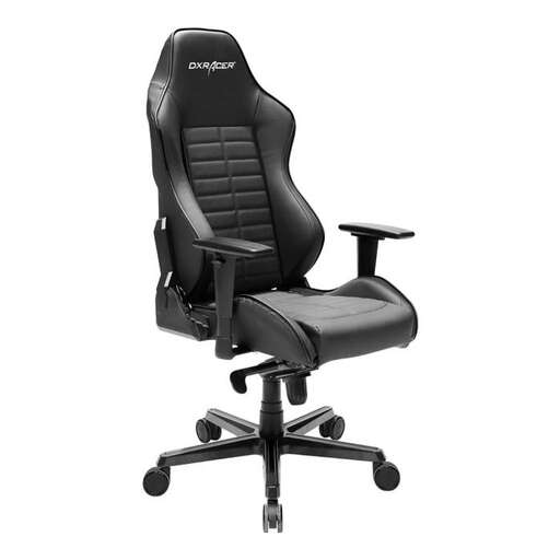 the office chair is available in black and white.