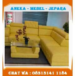 yellow couch in the living room