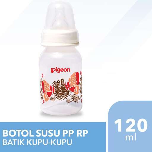 baby bottle with a label