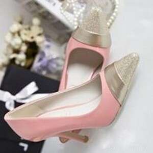pink shoes for a wedding