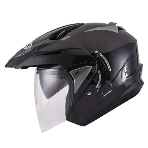 a helmet that is black and white.