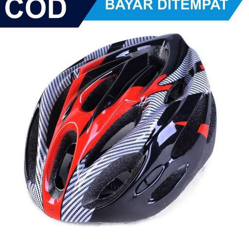 this helmet is made of red and black.