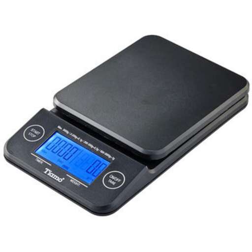 a scale with a digital calculator.