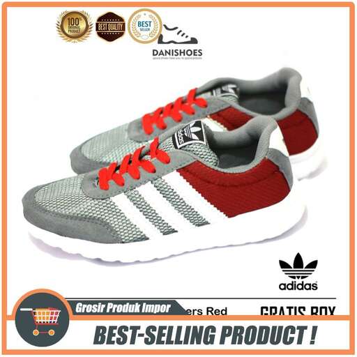 a red and white sneaker that is available for sale