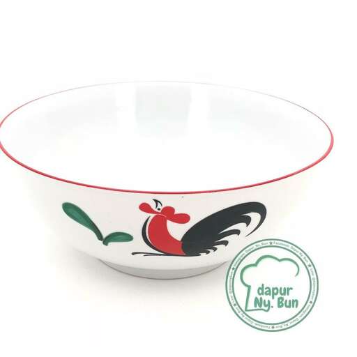 bowl with a bird on it