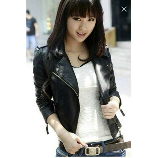i'm a girl in a leather jacket