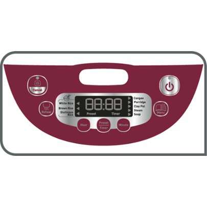 a scale with a digital clock.