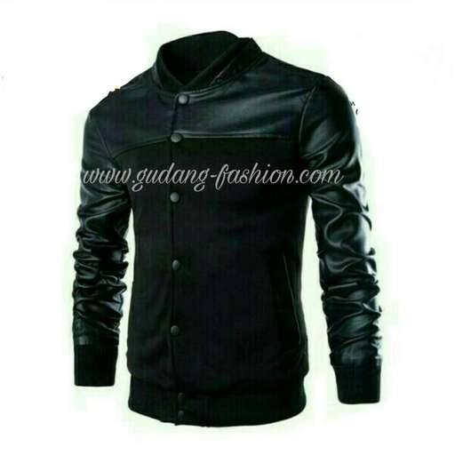 leather jacket with a zipper