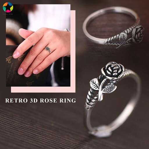 a ring with a flower design