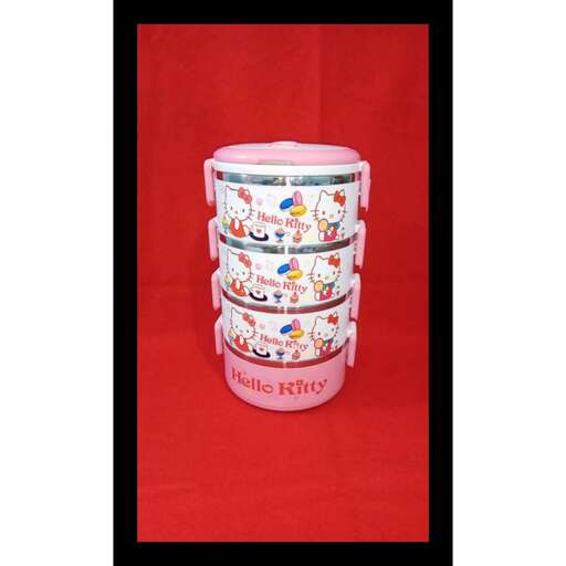 a stack of plastic containers