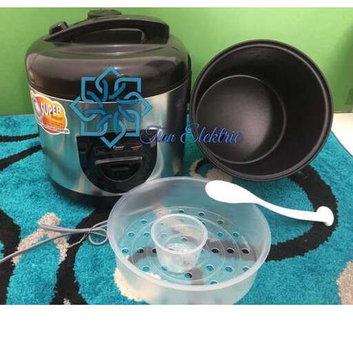 a blue towel with a spoon and a small container of food.