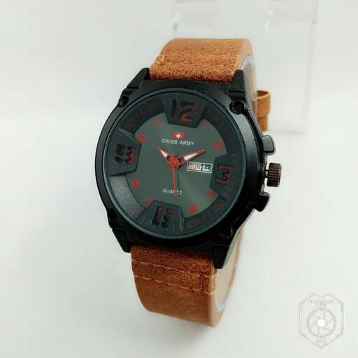 watch with a black face
