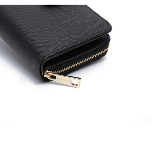 the wallet is a small wallet with a zipper.