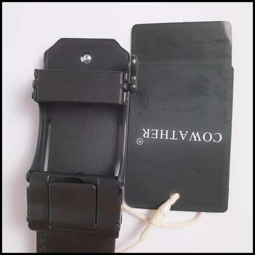 a black case with a strap attached to it.