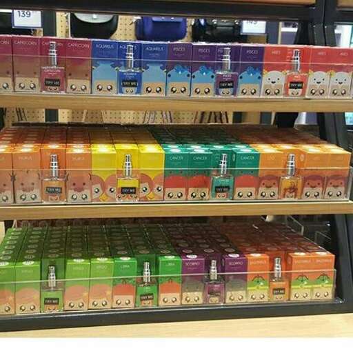 a shelf of boxes of tea for sale