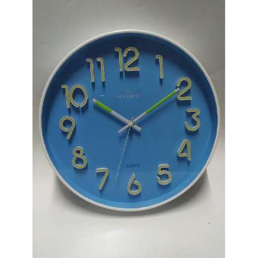 clock in blue