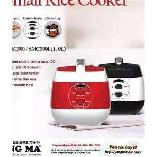 a red and black crock pot on a white background.