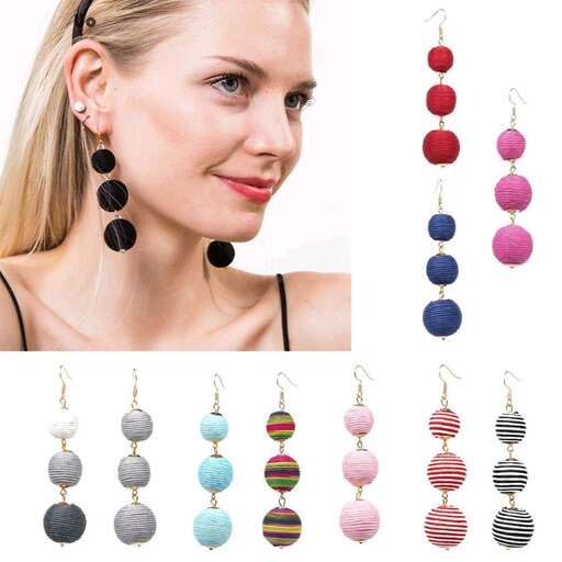 these earrings are made with handmade glass beads.