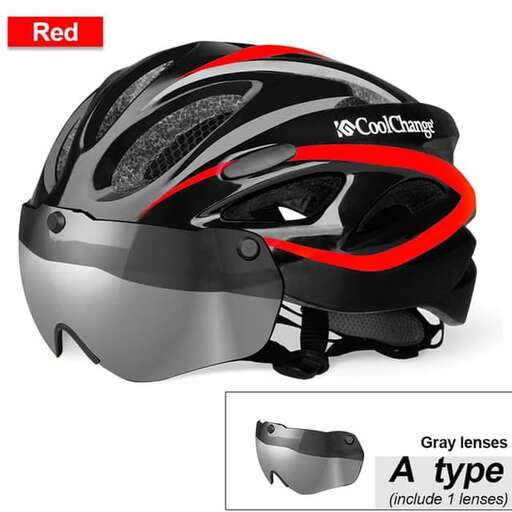 a helmet for a motorcycle