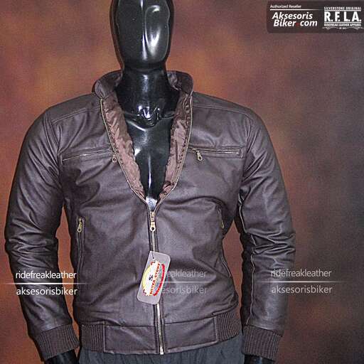 the jacket is made of leather