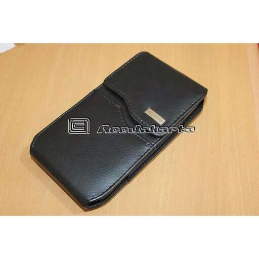 a black leather wallet with a silver zipper on the front.