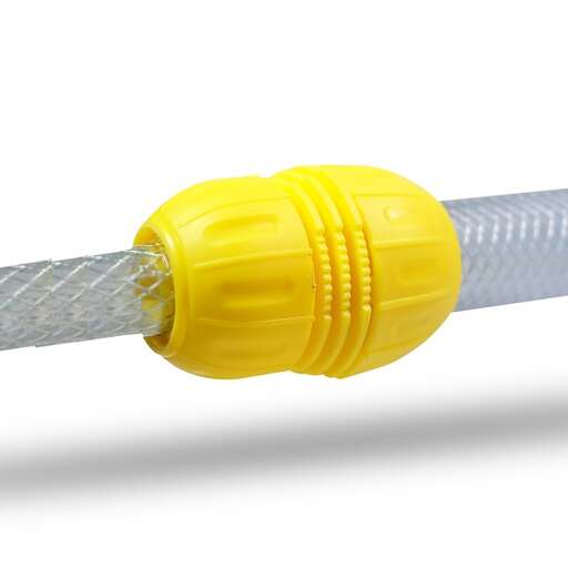 the connector is connected to the cable.