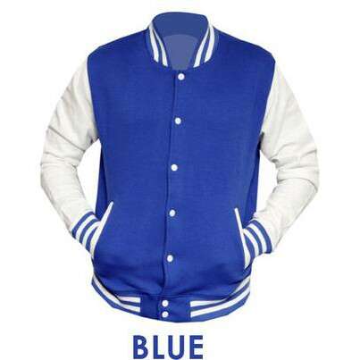 men's blue men's vest with a white collar and a striped shirt