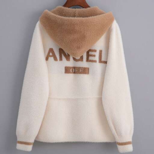 this sweater is made from a hoodie.