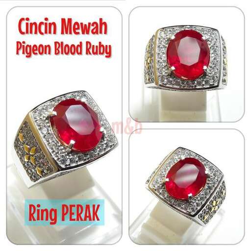 red sapphire ring with a stone ring