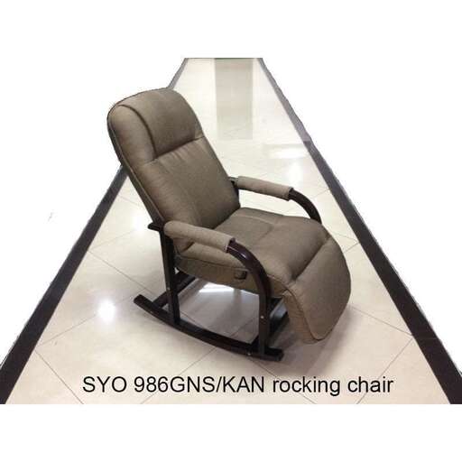 a chair with a chair on a black floor.
