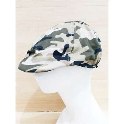 a hat with a camouflage on it.