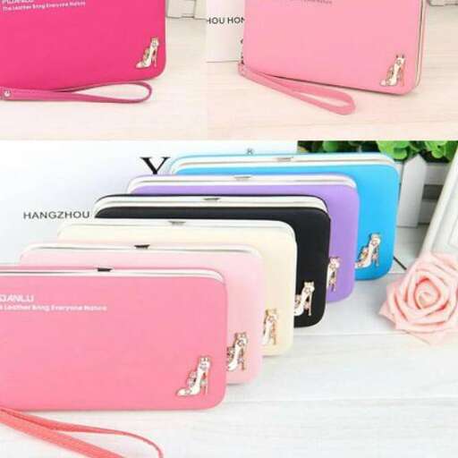 a pink cell phone case with a cute design.