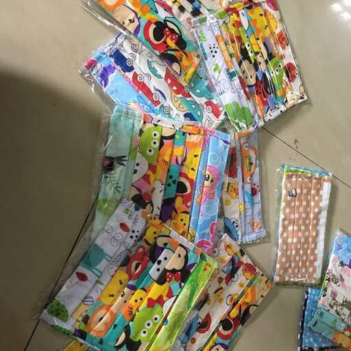 a bag of wrapping paper