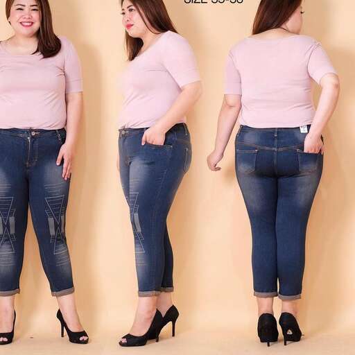 jeans in a tight pink