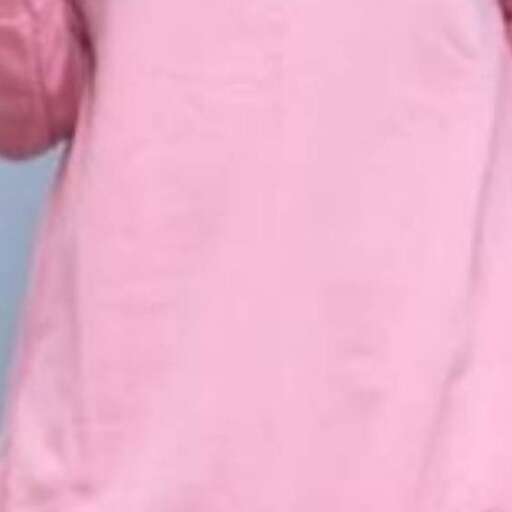 the pink jacket is worn by a child