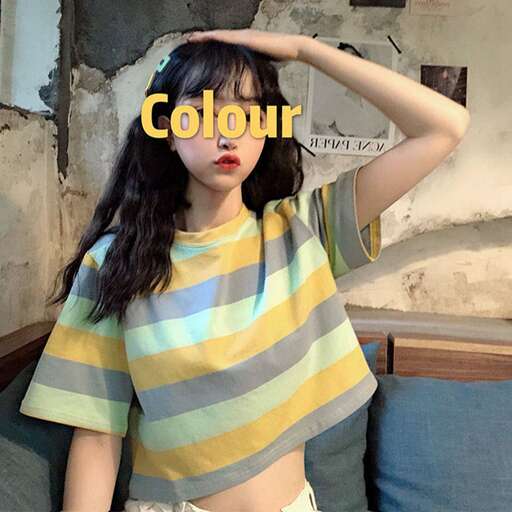 the girl in striped shirt