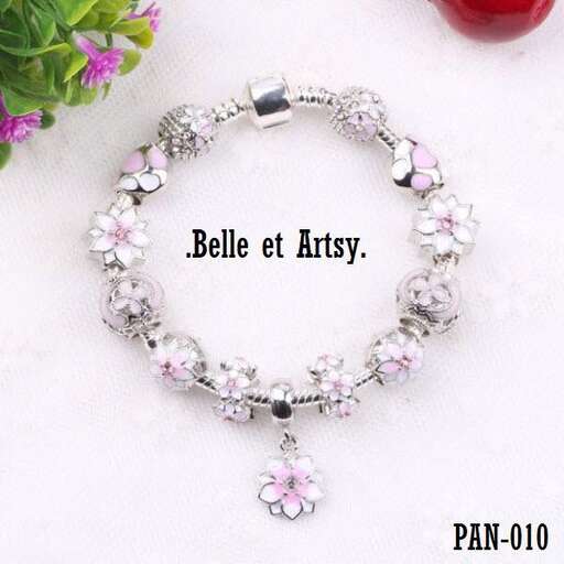 bracelet with a flower in the middle