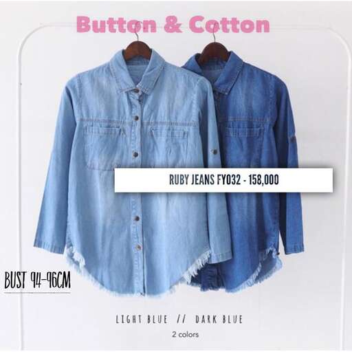 vintage cotton and cotton shirt in blue