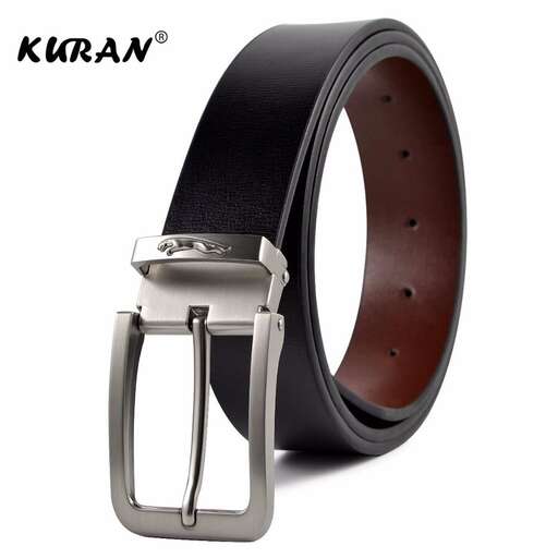 leather belt with a modern design