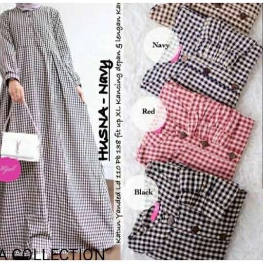 a dress made of old clothes.