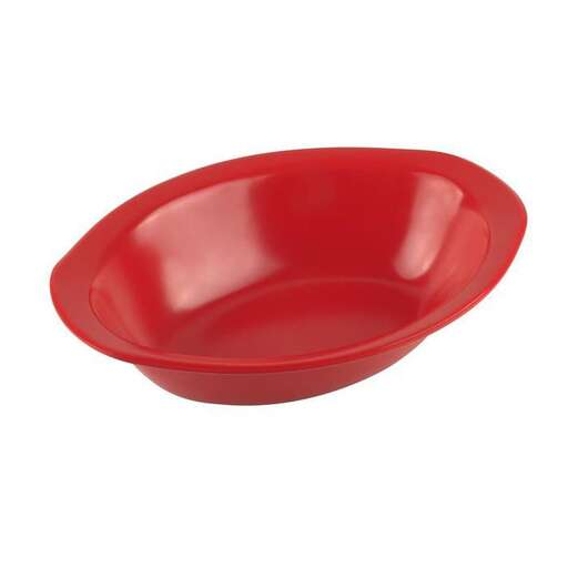red bowl with a lid