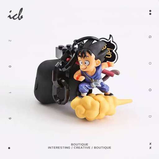 a boy with a big black bag